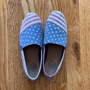 American Flag slip on shoes